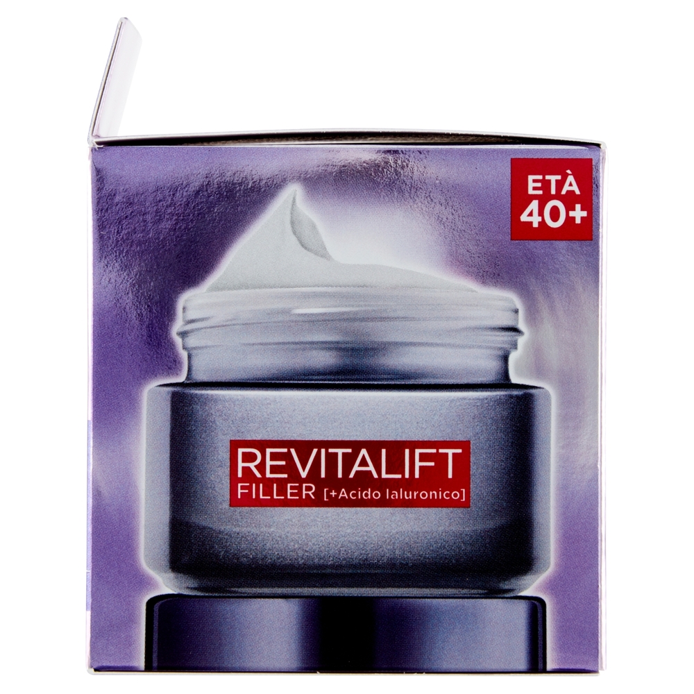 L'Oréal Paris Revitalift Filler, Azione Antirughe Rivolumizzante con Acido Ialuronico, 50 ml